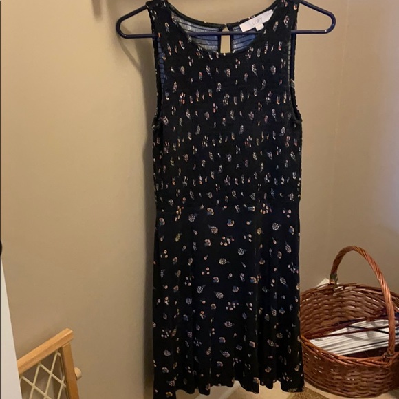 Sleeveless navy dress-Loft - Picture 1 of 4